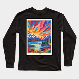 fauvism art of Alaska usa 6 Long Sleeve T-Shirt